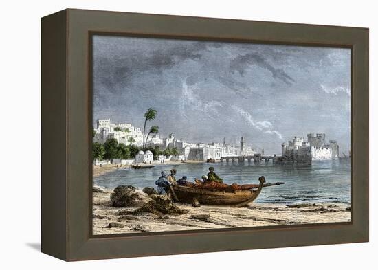 Sidon, a Chief Seaport of Ancient Phoenicia on the Mediterranean-null-Framed Premier Image Canvas