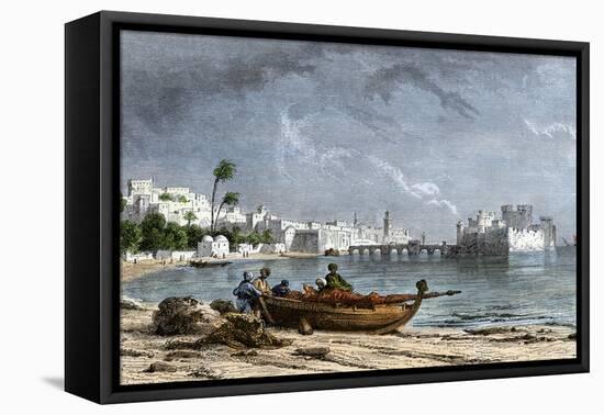 Sidon, a Chief Seaport of Ancient Phoenicia on the Mediterranean-null-Framed Premier Image Canvas