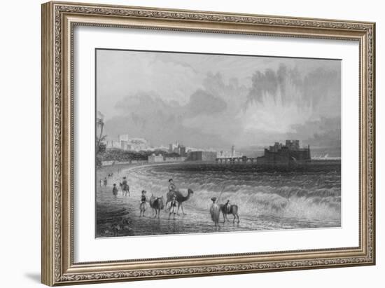 Sidon, on the Approach from Beirout-William Henry Bartlett-Framed Giclee Print