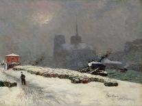 Notre Dame in the Snow, 1904-Siebe Johannes Ten Kate-Giclee Print