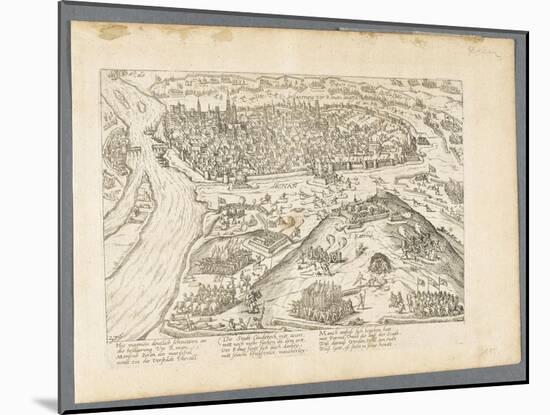 Siège de Rouen par le maréchal de Biron, 8 octobre 1591-Frans Hogenberg-Mounted Giclee Print