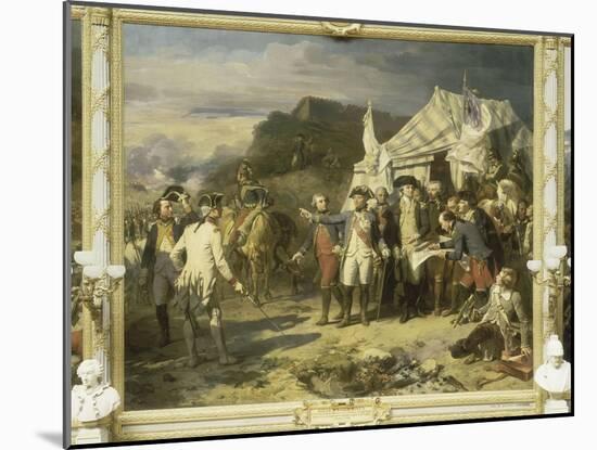 Siège de Yorktown, en octobre 1781-Louis Charles Auguste Couder-Mounted Giclee Print