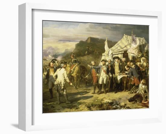 Siège de Yorktown, en octobre 1781-Louis Charles Auguste Couder-Framed Giclee Print