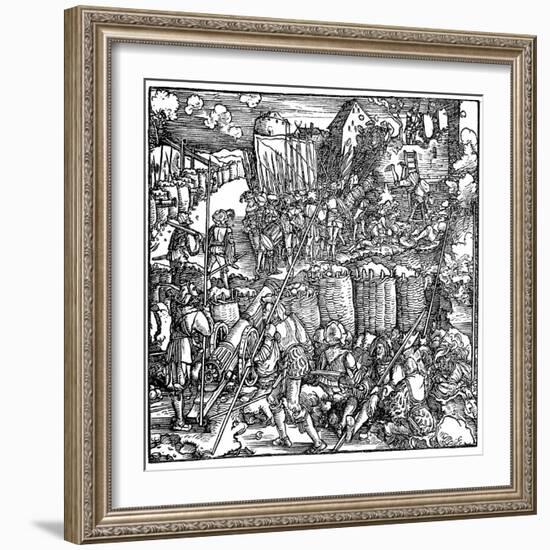 Siege of a Fortress, 1532-Hans Holbein the Younger-Framed Giclee Print