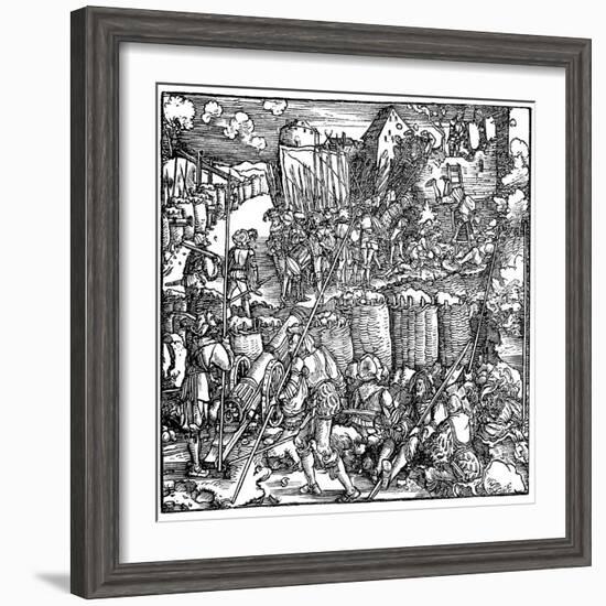 Siege of a Fortress, 1532-Hans Holbein the Younger-Framed Giclee Print