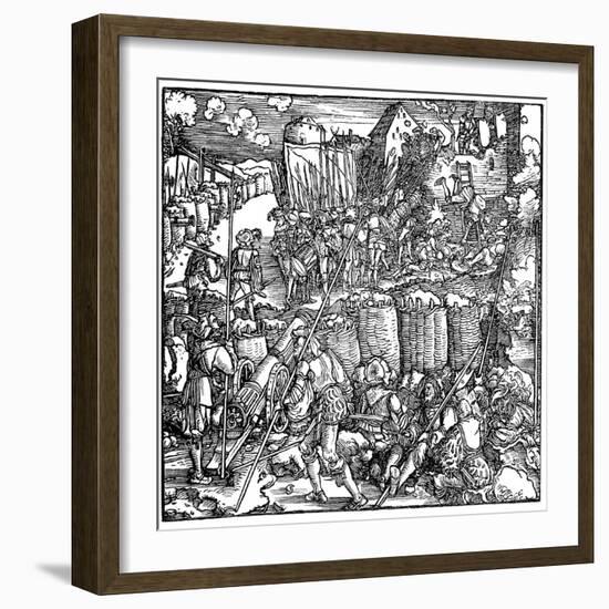 Siege of a Fortress, 1532-Hans Holbein the Younger-Framed Giclee Print