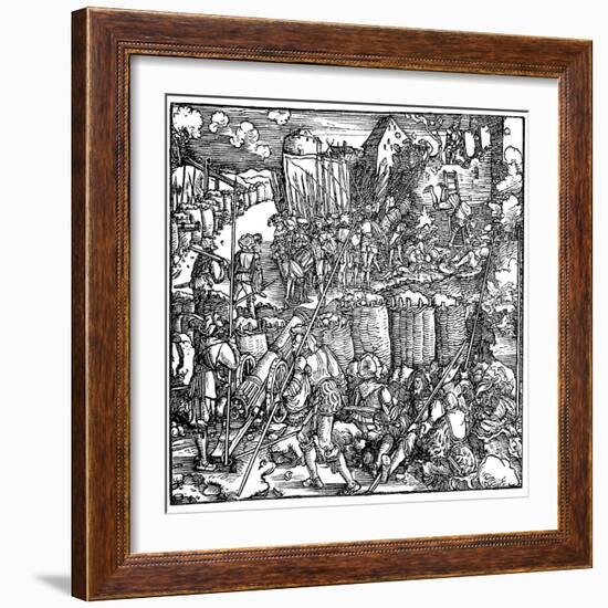 Siege of a Fortress, 1532-Hans Holbein the Younger-Framed Giclee Print