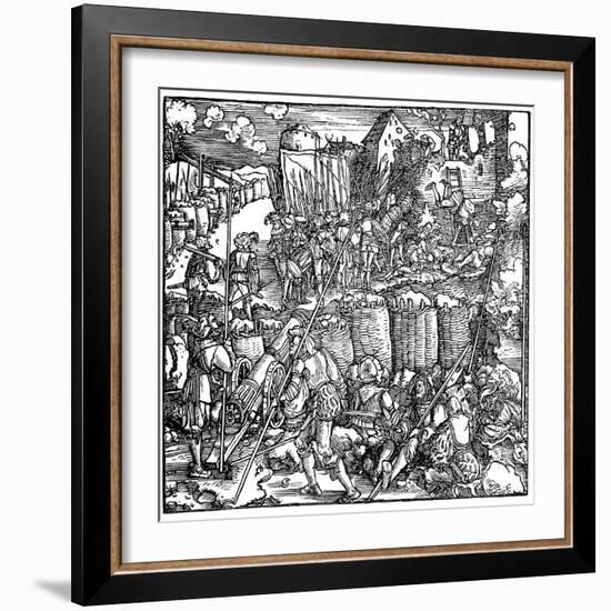 Siege of a Fortress, 1532-Hans Holbein the Younger-Framed Giclee Print