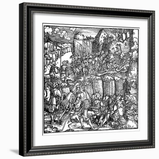 Siege of a Fortress, 1532-Hans Holbein the Younger-Framed Giclee Print