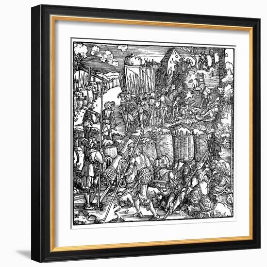 Siege of a Fortress, 1532-Hans Holbein the Younger-Framed Giclee Print