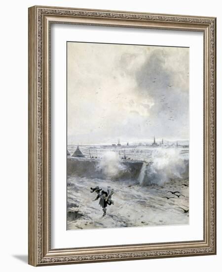 Siege of Arras, under Louis XIII, Thirty Years War, 1640-Francois Flameng-Framed Giclee Print