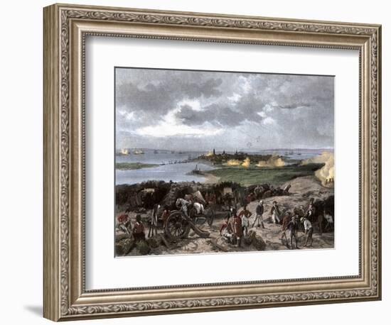 Siege of Charleston, South Carolina, by the British during the American Revolution-null-Framed Giclee Print