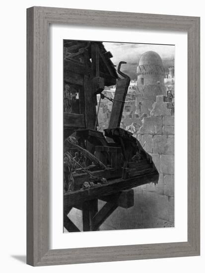 Siege of Gaza-C. Castaigne-Framed Art Print
