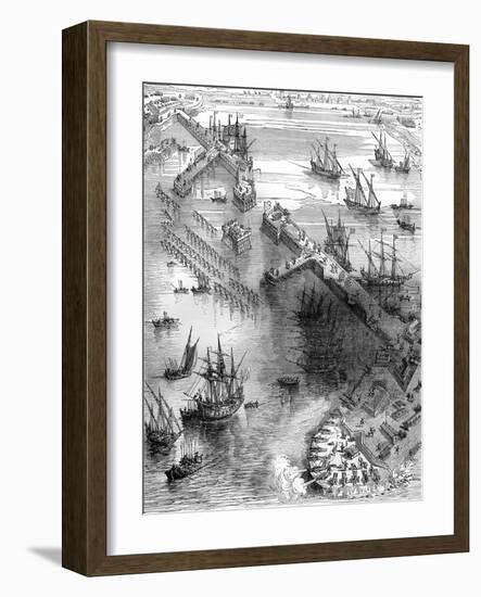 Siege of La Rochelle, France, 1627 (1882-188)-null-Framed Giclee Print