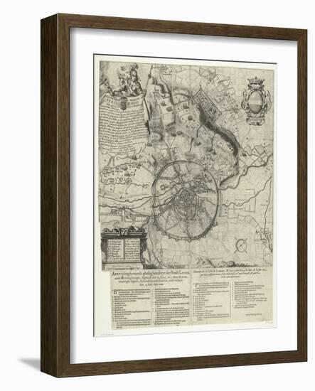 Siege of Leuven by the Dutch and French armies 1635-Dutch School-Framed Giclee Print