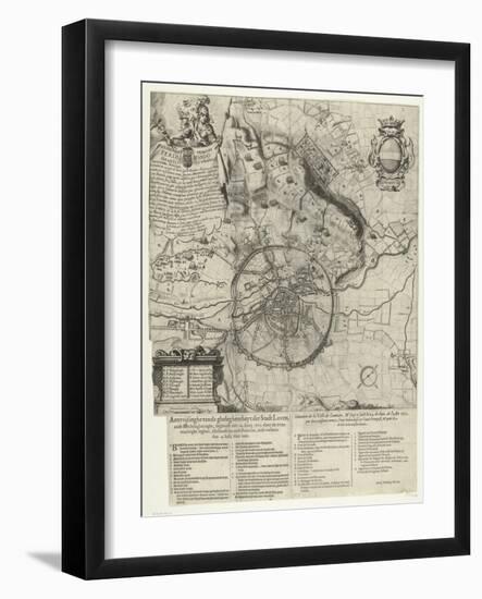 Siege of Leuven by the Dutch and French armies 1635-Dutch School-Framed Giclee Print