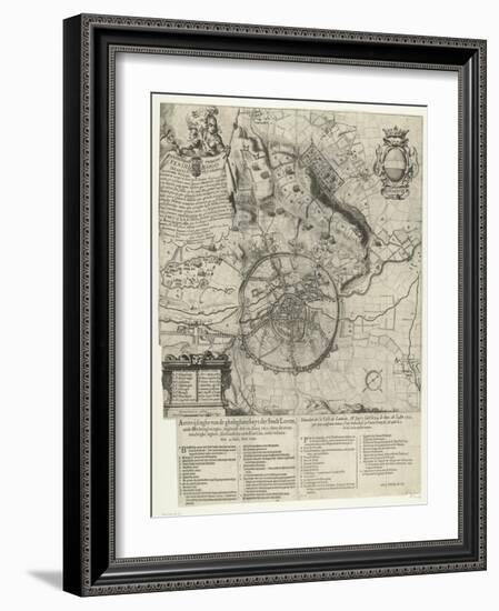 Siege of Leuven by the Dutch and French armies 1635-Dutch School-Framed Giclee Print