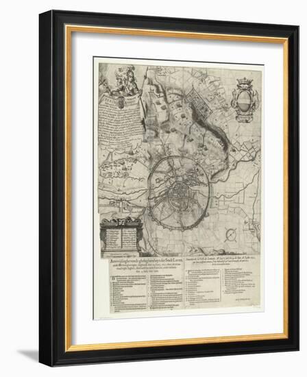 Siege of Leuven by the Dutch and French armies 1635-Dutch School-Framed Giclee Print