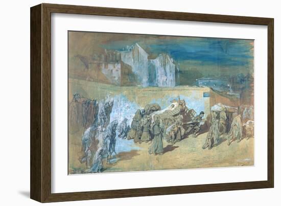 Siege of Paris, 1870-71-Gustave Doré-Framed Giclee Print