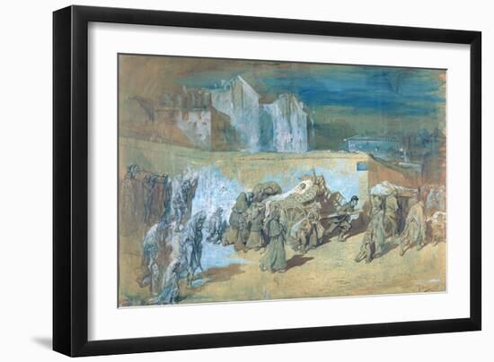 Siege of Paris, 1870-71-Gustave Doré-Framed Giclee Print