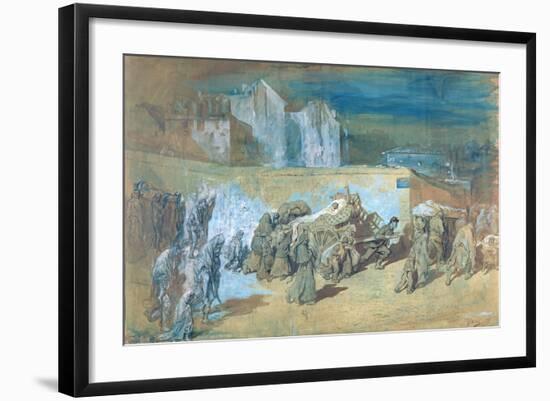 Siege of Paris, 1870-71-Gustave Doré-Framed Giclee Print