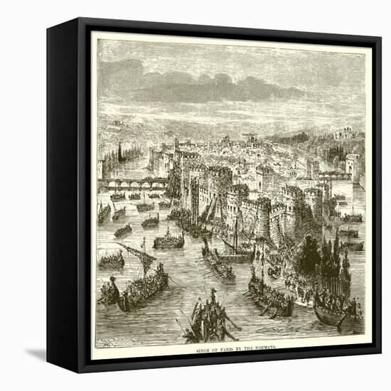 Siege of Paris by the Normans-null-Framed Premier Image Canvas