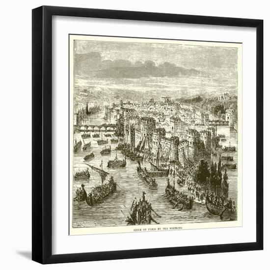 Siege of Paris by the Normans-null-Framed Giclee Print