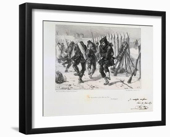Siege of Paris, Franco-Prussian War, 1870-Auguste Bry-Framed Giclee Print