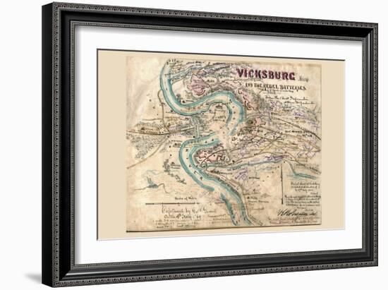 Siege of Vicksburg-null-Framed Premium Giclee Print