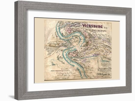 Siege of Vicksburg-null-Framed Art Print