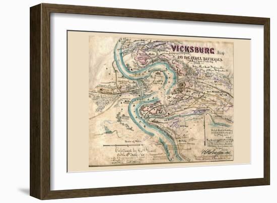 Siege of Vicksburg-null-Framed Art Print