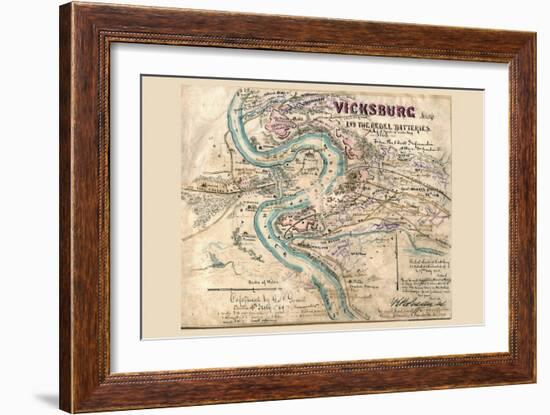 Siege of Vicksburg-null-Framed Art Print