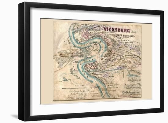 Siege of Vicksburg-null-Framed Art Print