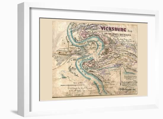 Siege of Vicksburg-null-Framed Art Print