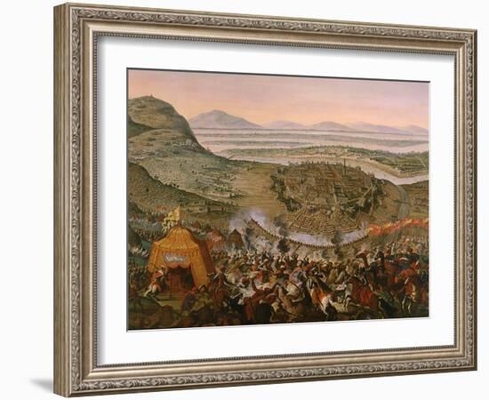 Siege of Vienna by Turks on July 14, 1683-Frans Geffels-Framed Giclee Print