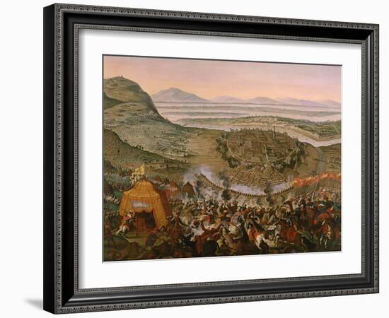 Siege of Vienna by Turks on July 14, 1683-Frans Geffels-Framed Giclee Print