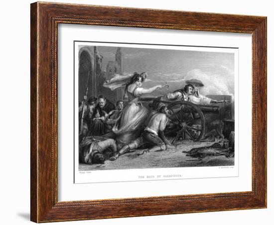 Siege of Zaragosa, Spain, Peninsular War, 1808 (C1822-C187)-William Greatbach-Framed Giclee Print