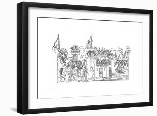 Siege Scene, C1260-Henry Shaw-Framed Giclee Print