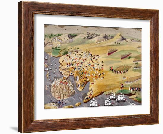 Sieges of Missolonghi and the Death of Lord Byron in 1824 from the Greek War of Independence-null-Framed Giclee Print