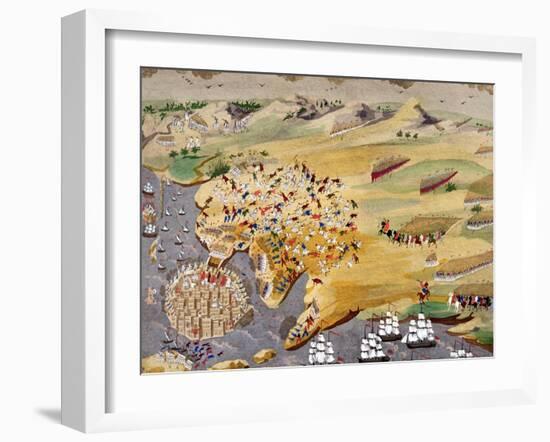 Sieges of Missolonghi and the Death of Lord Byron in 1824 from the Greek War of Independence-null-Framed Giclee Print