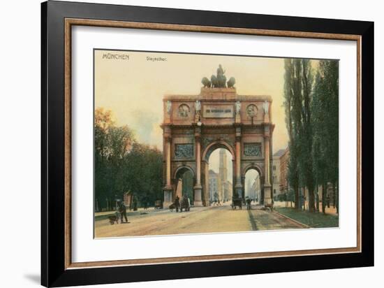 Siegestor, Munich, Germany-null-Framed Art Print