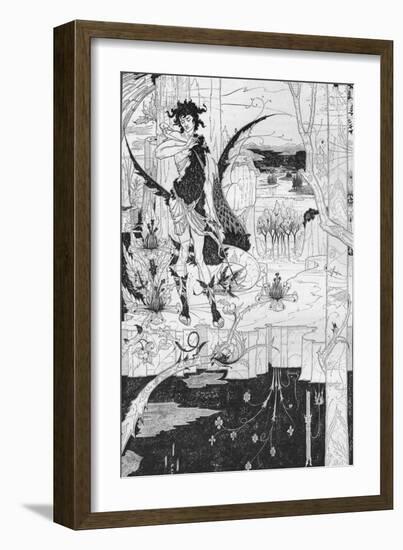 'Siegfried, Act II', c1893-Aubrey Beardsley-Framed Giclee Print