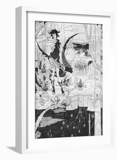 'Siegfried, Act II', c1893-Aubrey Beardsley-Framed Giclee Print