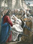 Jesus Gives Sight to One Born Blind, from a Bible Printed by Edward Gover, 1870s-Siegfried Detler Bendixen-Mounted Giclee Print