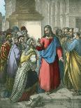 Jesus Gives Sight to One Born Blind, from a Bible Printed by Edward Gover, 1870s-Siegfried Detler Bendixen-Mounted Giclee Print