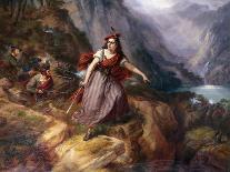 Helen MacGregor in the Conflict at the Pass of Loch Ard-Siegfried Detlev Bendixen-Premier Image Canvas