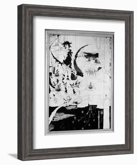 Siegfried, from Act II of 'The Ring of the Nibelung' by Wagner-Aubrey Beardsley-Framed Giclee Print