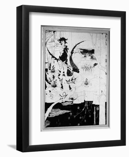 Siegfried, from Act II of 'The Ring of the Nibelung' by Wagner-Aubrey Beardsley-Framed Giclee Print