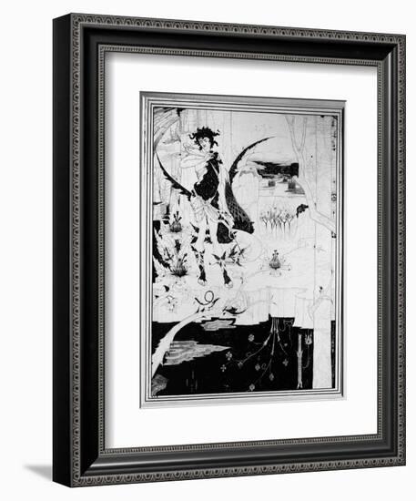 Siegfried, from Act II of 'The Ring of the Nibelung' by Wagner-Aubrey Beardsley-Framed Giclee Print