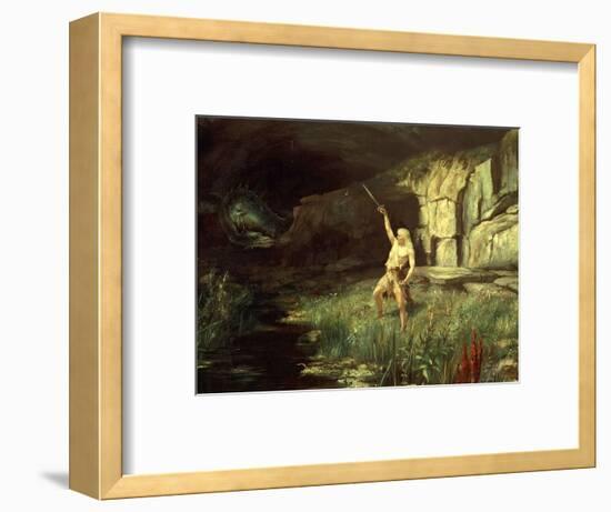 Siegfried, Hero of the Ring of the Nibelungen Opera Cycle by Richard Wagner, 1813-83-Hermann Hendrich-Framed Premium Giclee Print